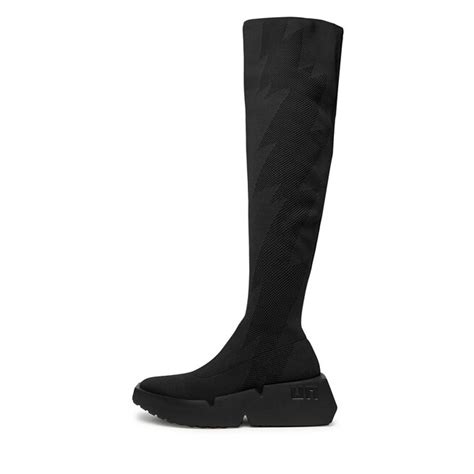 Cizme Lungi Muschetar United Nude Mega Long Boot 1077401181 Black