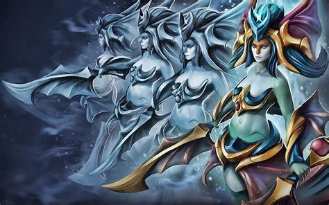 Naga Siren Female Characters Dota Darkness Artwork Dota Naga