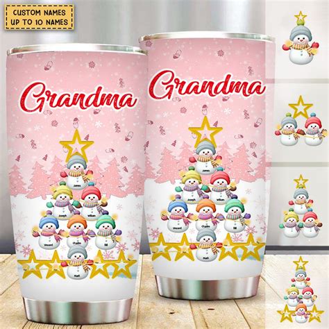 Personalized Snowman Kid Tumbler Facamart