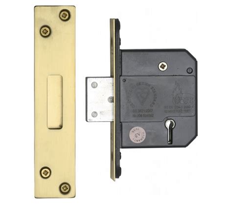 York Ykbsdl Lever British Standard Mortice Deadlock Keys Polished