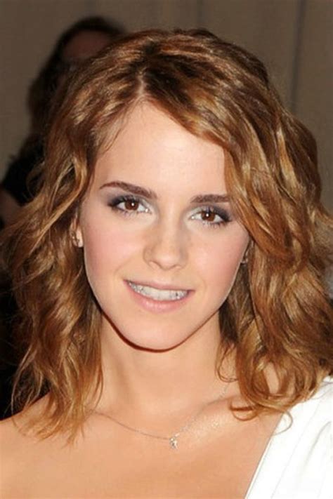 Emma Watson Hairstyles For Medium Curly Hair Medium Length Curly Hair