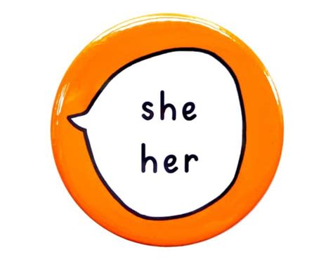 He They Gender Pronouns Dual Pronouns Pin Badge Button Etsy