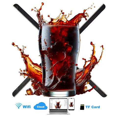 3D Holographic Fan Hologram Display Naked Eye Digital Signage High Definition 75cm 29 5 Inch APP