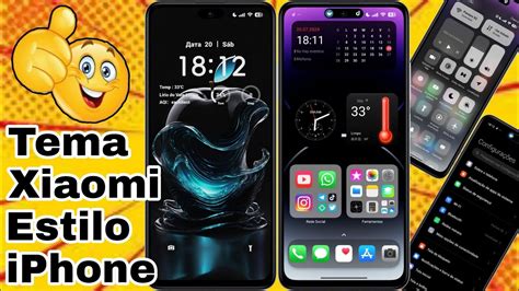 Tema Xiaomi em Outro Nível Estilo iPhone HyperOs igual iOS Central de