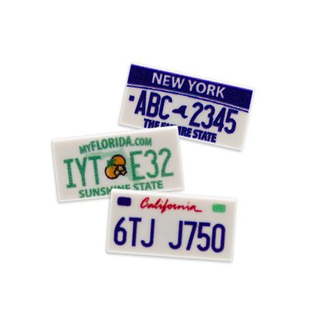 Personalised US License Plates - Custom Design Tiles – Minifigs.me