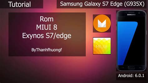 Rom MIUI 8 Android 6 0 1 Samsung Galaxy S7 S7E YouTube