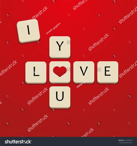 Love You Letters Stock Vector Royalty Free 141607552 Shutterstock