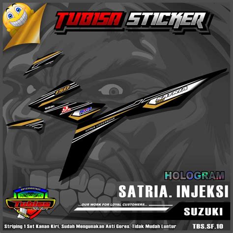 Sticker Striping Satria Fu 150 Injeksi Stiker Striping Variasi Motor