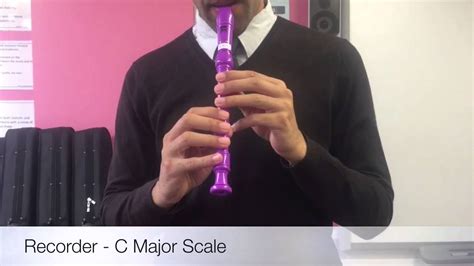 Descant Recorder C Major Scale YouTube