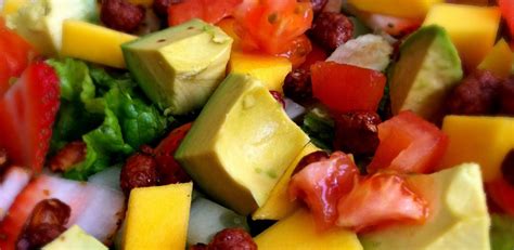 Ensalada de frutas, aguacate y verduras de 189 Kcal - Receta fácil en ...