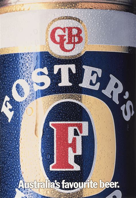 Fosters Lager ‘australias Favourite Beer Poster Australian Beer