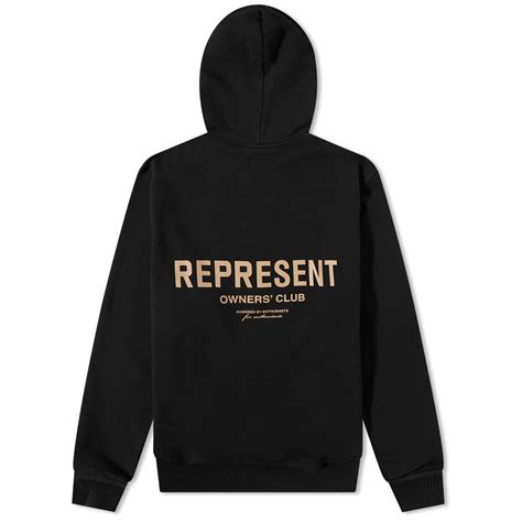 Represent Owners Club Hoodie Off Black End Nz