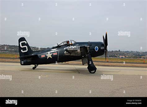 Grumman F F Bearcat Camarillo Airport California Stock Photo Alamy