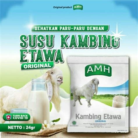 Jual Susu Kambing Ettawa Amh Rasa Original Isi Sachet Per Box Di