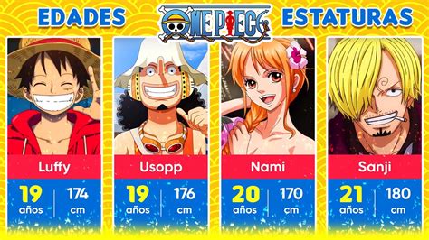 Edad Y Estatura De Los Personajes De One Piece M S De The Best Porn