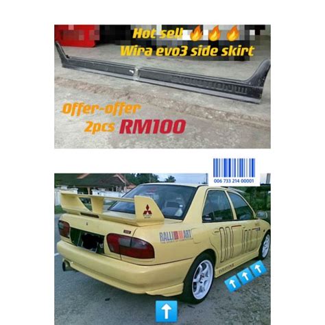 Wira Evo Side Skirt Wira Evo Side Skirt Shopee Malaysia