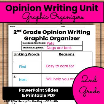 Nd Grade Ccss Opinion Writing Writer S Workshop Unit Plan Tpt