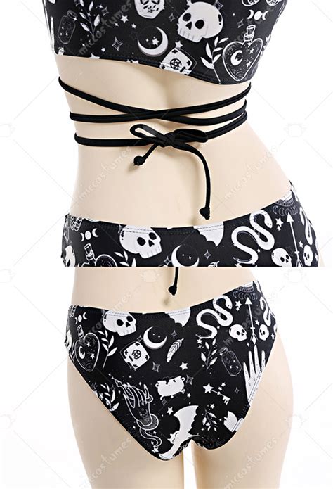 Cross Lace Up Bikini Set Two Piece Beach Swimsuit Top Quality Swimwear For Sale