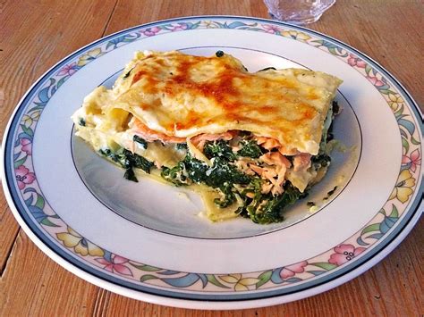 Leichte Spinat Lachs Lasagne Von Chrissi Chefkoch De