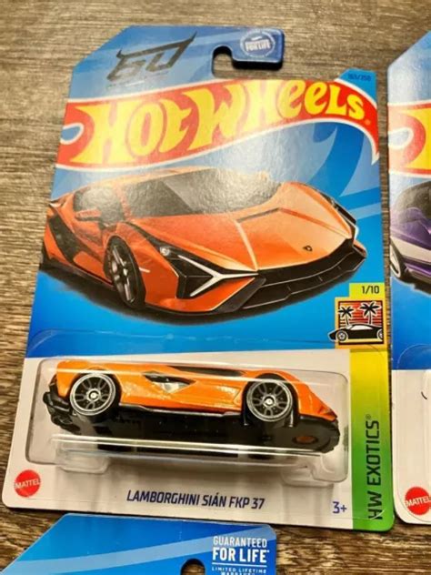 Hot Wheels Lamborghini Sian Fkp Orange Hw Exotics Neuf