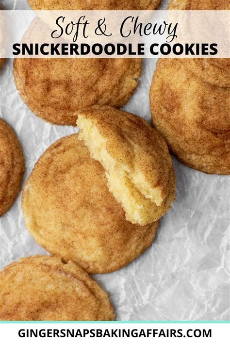 Classic Snickerdoodle Cookies Ginger Snaps Baking Affairs Recipe