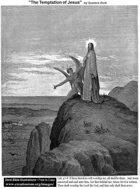 The Temptation Of Jesus Gustave Dore