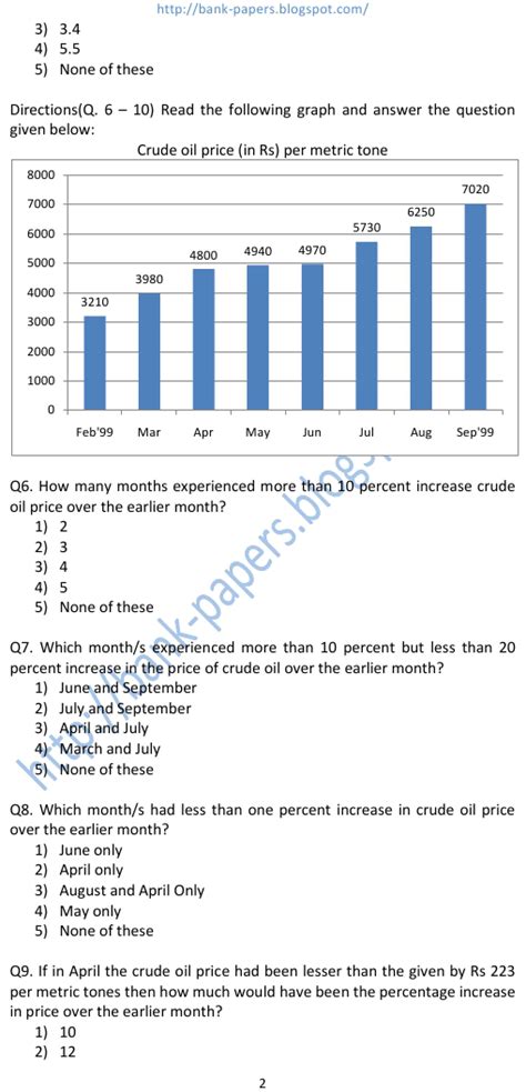 Data Interpretation Questions And Answers