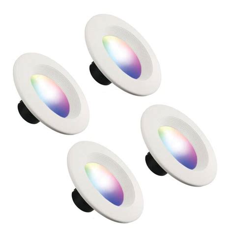 Energizer 85 Watt Downlight Smart Wi Fi 5 6 In 5000K LED Multicolor