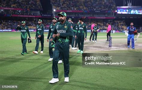 Babar Azam Of Pakistan Leads Their Side Off Following Defeat By 8