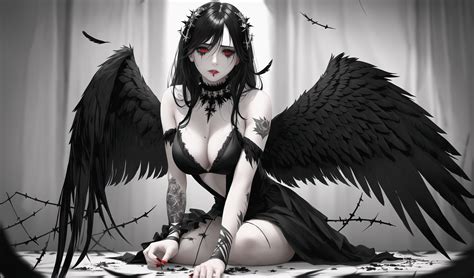 Fallen Angel Anime Girl