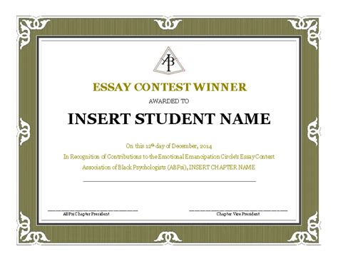 Contest Winner Certificate Template Pdfsimpli