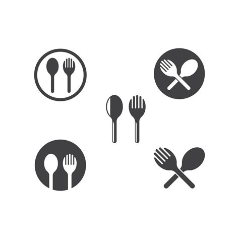 fork,spoon logo icon vector illustration 22148302 Vector Art at Vecteezy