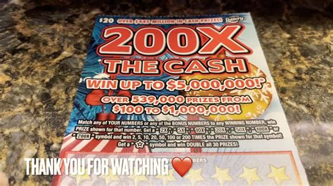 X Symbol X The Cash Florida Scratch Off Ticket Youtube