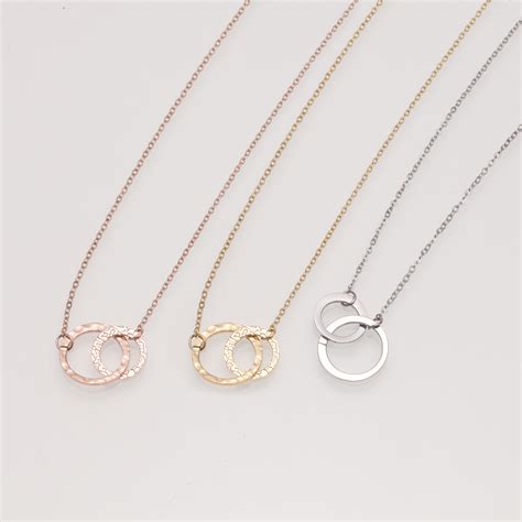 Emanco Fashion Delicate Accessories Double Open Interlock Circle Charm