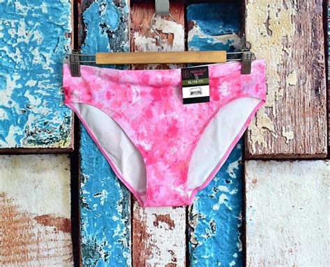 Women S NOBO No Boundaries Seamless High Cut Bikini XL XXXL Pink Tie