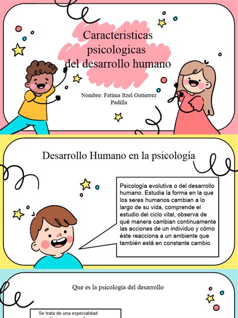 Caracteristicas Psicologicas Del Desarrollo Humano Pdf Sicología Adultos