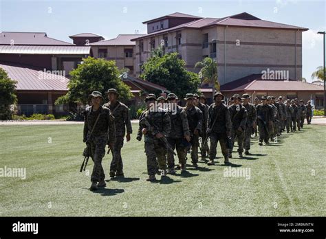 Us Marines With 1st Marine Division Arrive For The Award Ceremony