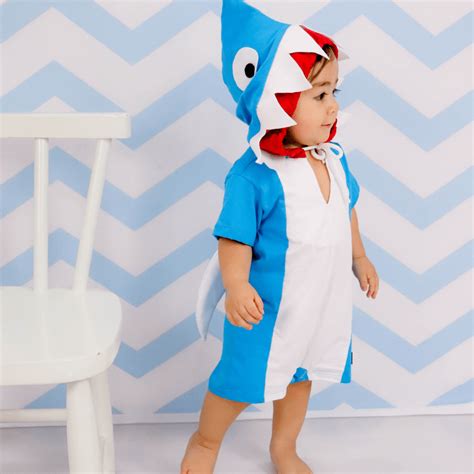 Fantasia Menino 3 Anos - Fantasia Infantil Fundo do Mar Baby Shark Bebe Azul - SACOLA DO BEBÊ