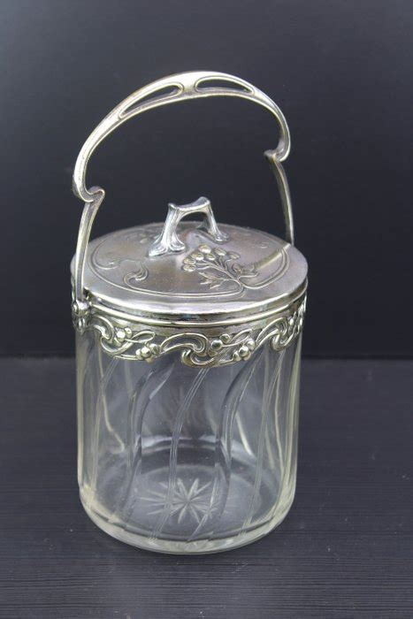 Wmf Geislingen Art Nouveau Floral Cookie Jar Biscuit Catawiki