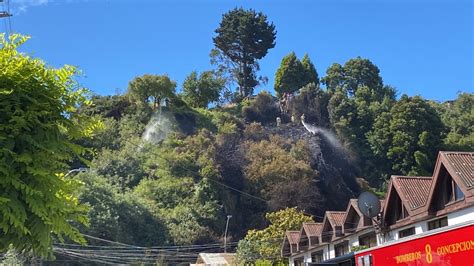 Incendio Destruyó Una Vivienda Y Se Propagaba Al Cerro La Pólvora De Concepción