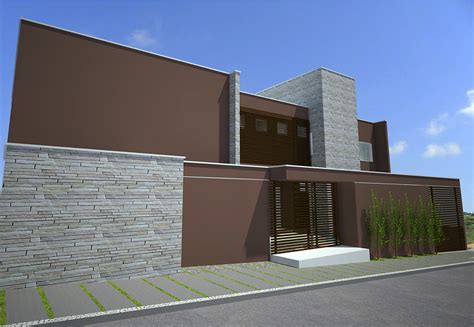Cor De Muro De Casa - 30 modelos de muros para casas Modern Small House Design, Contemporary ...