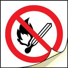 Labels No Naked Lights Symbol Labels By Stocksigns