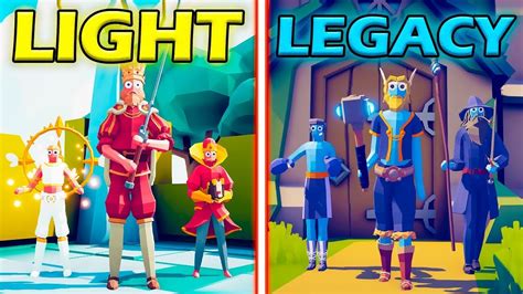 Legacy Team Vs Light Team Totally Accurate Battle Simulator Tabs