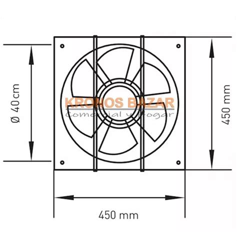 Extractor De Aire Industrial Tst Empotrar Reversible 40 Cm En Venta En