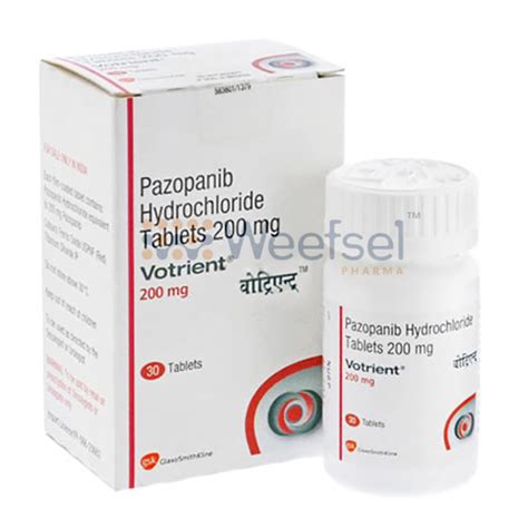 Votrient Tablets Pazopanib Mg At Best Price In Surat Weefsel Pharma