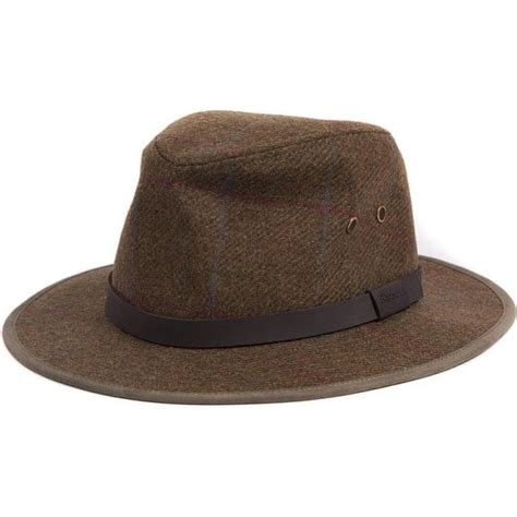 Barbour Country Tweed Bushman Hat Mens Hats Oandc Butcher