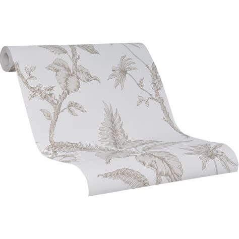 Sch Ner Wohnen Vliestapete Floral Beige Fsc Kaufen Bei Obi