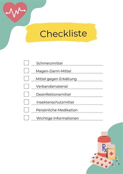 Reiseapotheke Tipps Checkliste