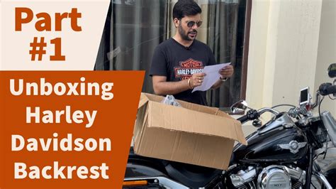 Unboxing Of Backrest Of Harley Davidson Fat Boy Sissy Bar For Harley