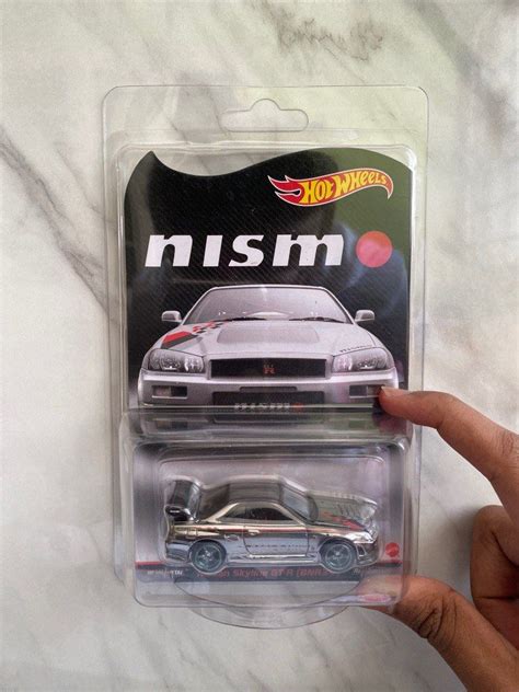 Hot Wheels Rlc Nissan Skyline Gt R R Nismo Variant Card Chrome Silver Hobbies Toys